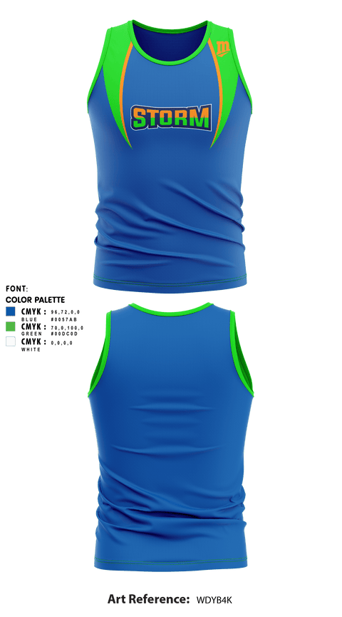 Tank Top, Storm Track & Field, Track & Field, Teamtime, Team time, sublimation, custom sports apparel, team uniforms, spirit wear, spiritwear, sports uniforms, custom shirts, team store, custom team store, fundraiser sports, apparel fundraiser