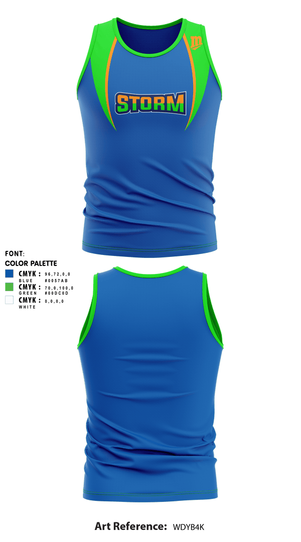 Tank Top, Storm Track & Field, Track & Field, Teamtime, Team time, sublimation, custom sports apparel, team uniforms, spirit wear, spiritwear, sports uniforms, custom shirts, team store, custom team store, fundraiser sports, apparel fundraiser