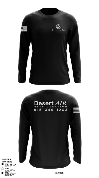 Desert AIR Refrigeration 11445591 Long Sleeve Performance Shirt - 1