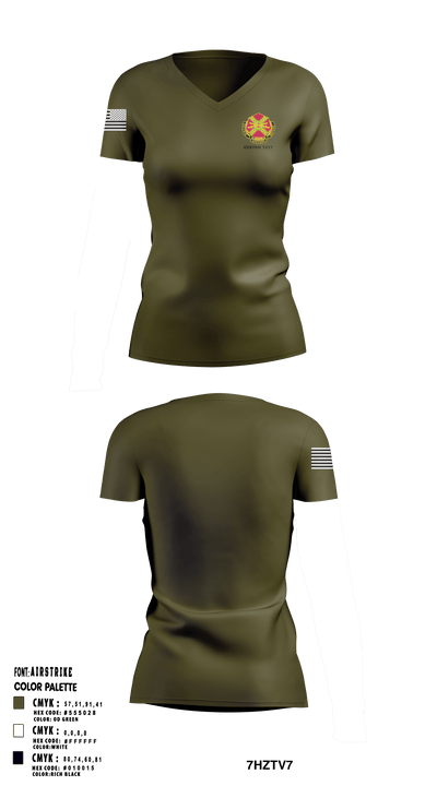 USAG Fort Sill 33635328 Women's Short Sleeve V-neck Shirt - 51