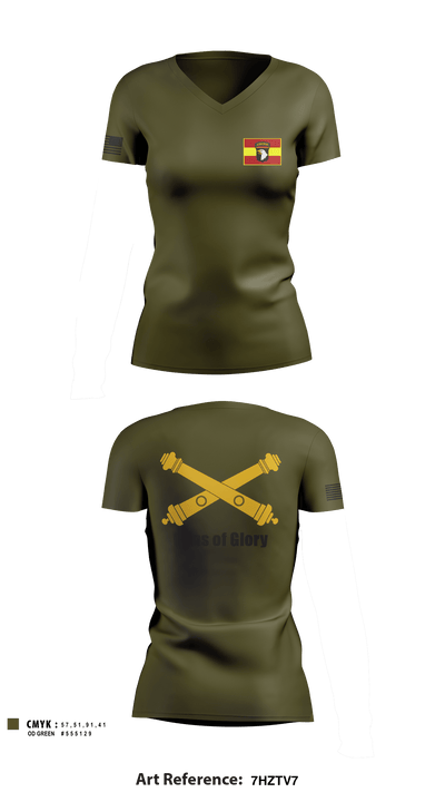 HHB DIVARTY 80344393 Women's Short Sleeve V-neck Shirt - 1