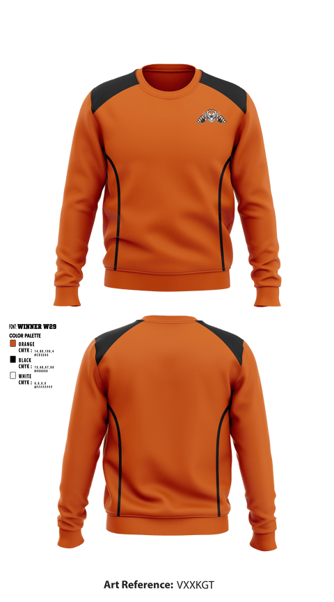 Crew Neck Sweatshirt, Pine River Backus Tigers, Men's Basketball, Teamtime, Team time, sublimation, custom sports apparel, team uniforms, spirit wear, spiritwear, sports uniforms, custom shirts, team store, custom team store, fundraiser sports, apparel fundraiser