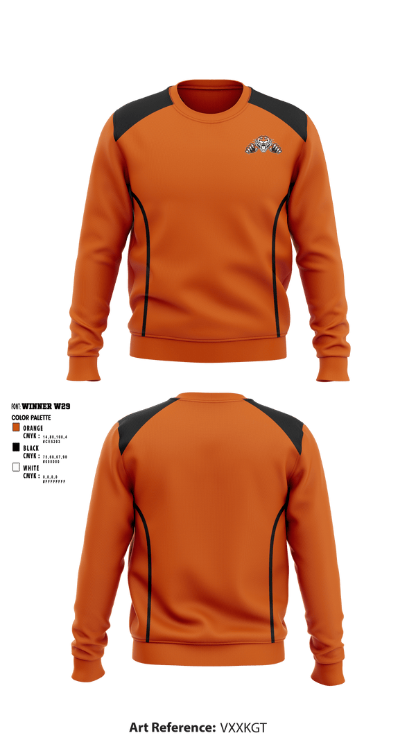 Crew Neck Sweatshirt, Pine River Backus Tigers, Men's Basketball, Teamtime, Team time, sublimation, custom sports apparel, team uniforms, spirit wear, spiritwear, sports uniforms, custom shirts, team store, custom team store, fundraiser sports, apparel fundraiser
