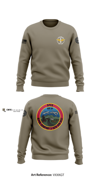 Crew Neck Sweatshirt, A Co, 2-13th AVN REGT, , Teamtime, Team time, sublimation, custom sports apparel, team uniforms, spirit wear, spiritwear, sports uniforms, custom shirts, team store, custom team store, fundraiser sports, apparel fundraiser
