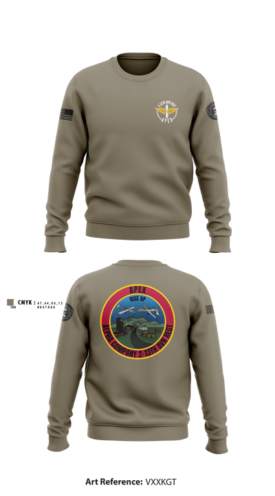 A Co, 2-13th AVN REGT 95713396 Crew Neck Sweatshirt - 5