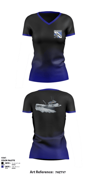 Women's Short Sleeve Vneck Shirt, CSUDN- California Sea Urchin Divers NetworkCSUDN- California Sea Urchin Divers Network, , Teamtime, Team time, sublimation, custom sports apparel, team uniforms, spirit wear, spiritwear, sports uniforms, custom shirts, team store, custom team store, fundraiser sports, apparel fundraiser
