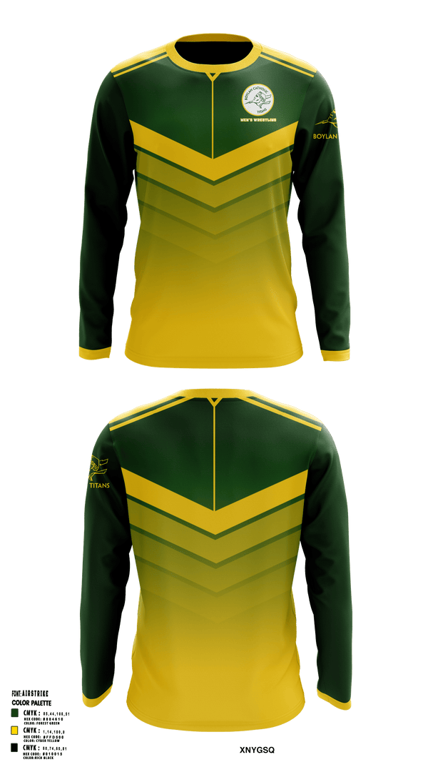 Long Sleeve Performance Shirt, Boylan Catholic High School Wrestling, Wrestling, Teamtime, Team time, sublimation, custom sports apparel, team uniforms, spirit wear, spiritwear, sports uniforms, custom shirts, team store, custom team store, fundraiser sports, apparel fundraiser