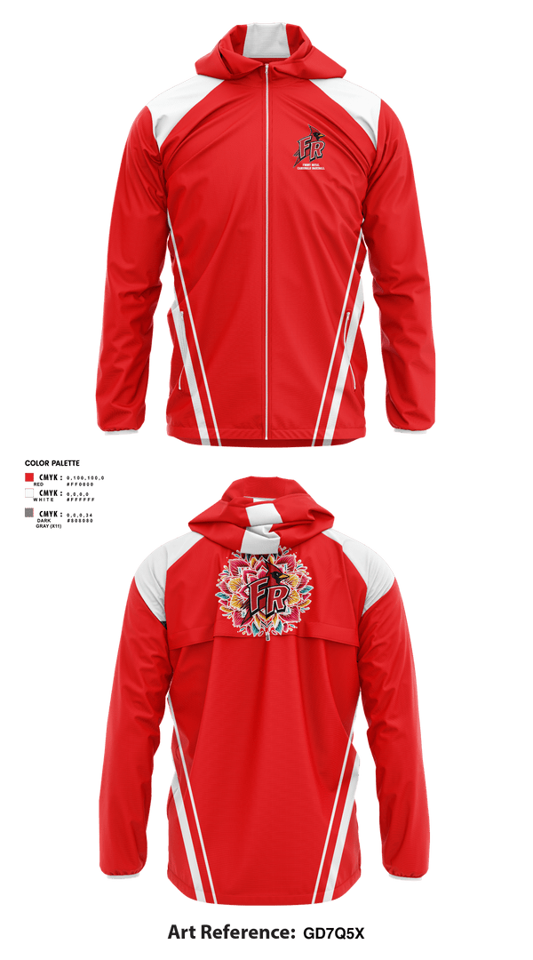 Windbreaker, Front Royal Cardinals Baseball, Baseball, Teamtime, Team time, sublimation, custom sports apparel, team uniforms, spirit wear, spiritwear, sports uniforms, custom shirts, team store, custom team store, fundraiser sports, apparel fundraiser