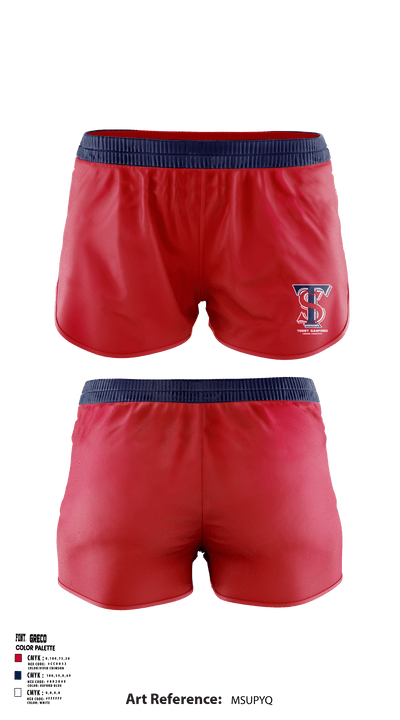Terry Sanford High School Cross Country 57876739 Women's Shorts - 1