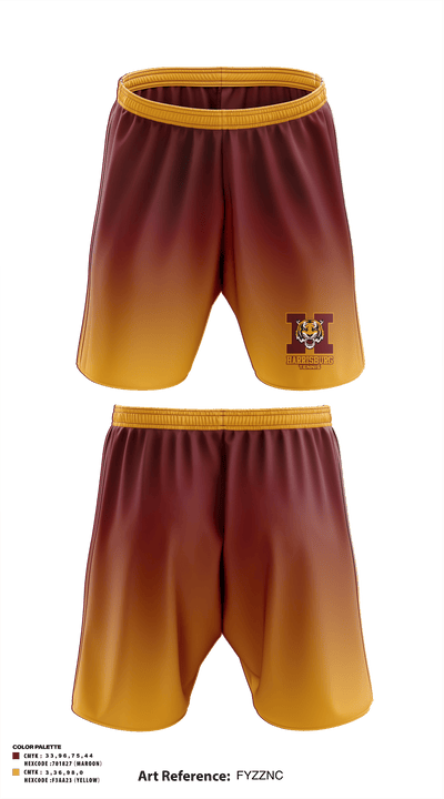 Meade High School Track 444243 Athletic Shorts With Pockets - 1