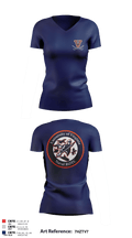 University of Virginia NROTC 91641380 Women's Short Sleeve V-neck Shirt - 5
