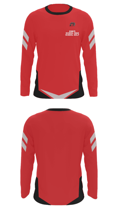 King's School High School Golf 51322311 Long Sleeve Performance Shirt - 23