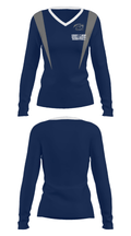 Henry F Moss Middle School Basketball 70573674 Women's Long Sleeve V-neck Shirt - 29