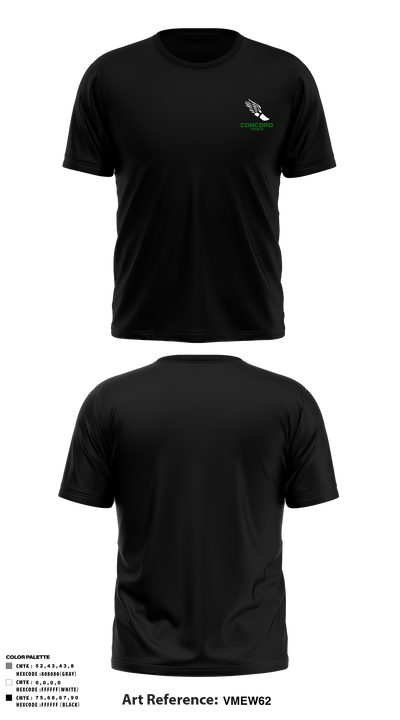 Concord High School Track 53059740 Short Sleeve Performance Shirt - 4