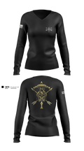 HHC, GSB, 5SFG 78234570 Women's Long Sleeve V-neck Shirt - 1