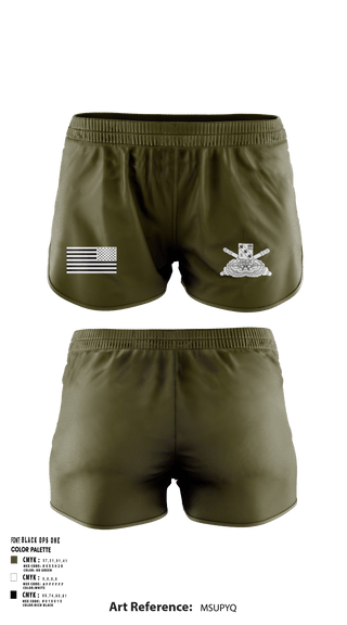 Women's Shorts, ALPHA BTRY, 2-319th AFAR, Army, Teamtime, Team time, sublimation, custom sports apparel, team uniforms, spirit wear, spiritwear, sports uniforms, custom shirts, team store, custom team store, fundraiser sports, apparel fundraiser