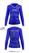 Eisenhower High School Volleyball 77100721 Women's Long Sleeve V-neck Shirt - 1
