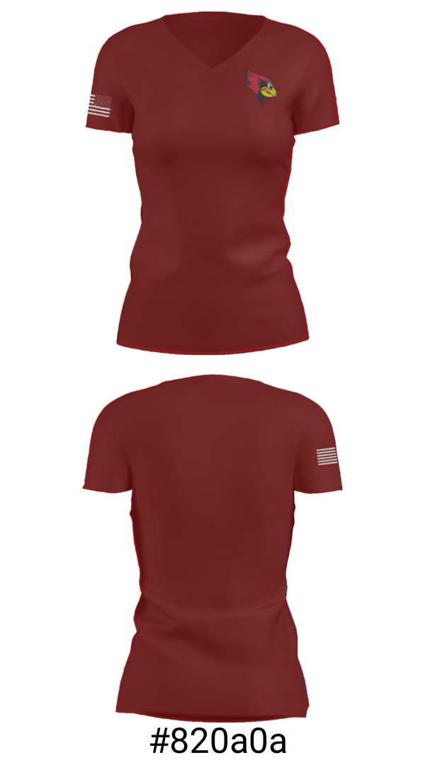 Women's Short Sleeve Vneck Shirt, Redbirds Soccer, Men's Soccer, Teamtime, Team time, sublimation, custom sports apparel, team uniforms, spirit wear, spiritwear, sports uniforms, custom shirts, team store, custom team store, fundraiser sports, apparel fundraiser