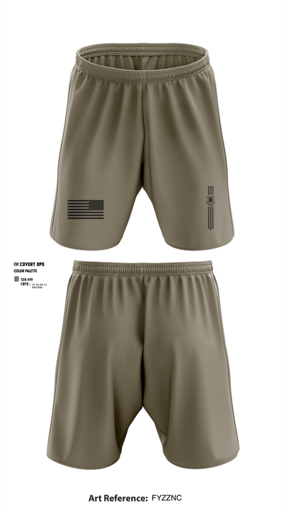 Company D (MI) 227 BEB, HIARNG 54401127 Athletic Shorts With Pockets - 10 (1)