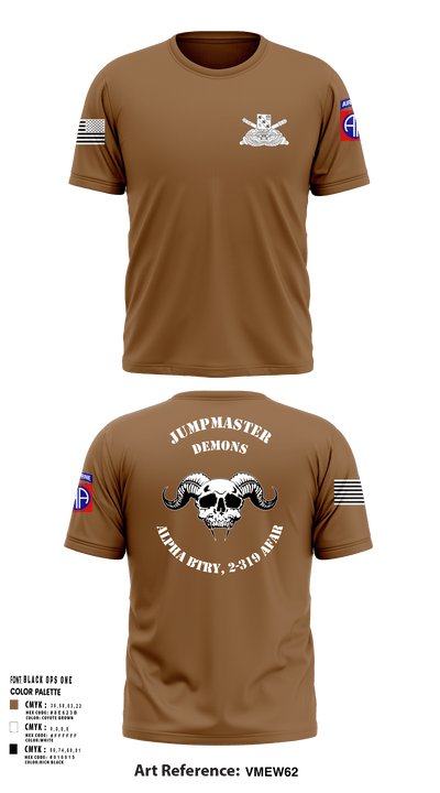 ALPHA BTRY, 2-319th AFAR 68475694 Short Sleeve Performance Shirt - 5