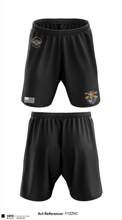 2d Battalion, 3d Special Forces Group 4124054 Athletic Shorts With Pockets - 3