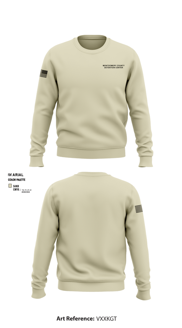 Crew Neck Sweatshirt, Montgomery County Detention Center, Police, Teamtime, Team time, sublimation, custom sports apparel, team uniforms, spirit wear, spiritwear, sports uniforms, custom shirts, team store, custom team store, fundraiser sports, apparel fundraiser