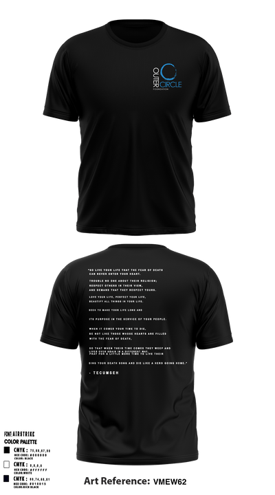 Outer Circle Foundation 46090524 Short Sleeve Performance Shirt - 1