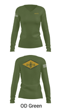 Resource Management Training Battalion 37478088 Women's Long Sleeve V-neck Shirt - 40