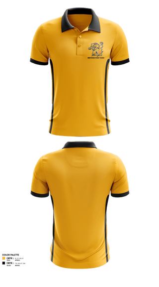 Short Sleeve Performance Polo, Northwestern Tigers, Football, Teamtime, Team time, sublimation, custom sports apparel, team uniforms, spirit wear, spiritwear, sports uniforms, custom shirts, team store, custom team store, fundraiser sports, apparel fundraiser