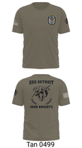 USS Detroit 43379409 Short Sleeve Performance Shirt - 35