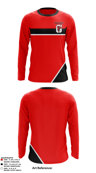 Long Sleeve Performance Shirt, Gainesville High School Band, Spirit Store, Teamtime, Team time, sublimation, custom sports apparel, team uniforms, spirit wear, spiritwear, sports uniforms, custom shirts, team store, custom team store, fundraiser sports, apparel fundraiser