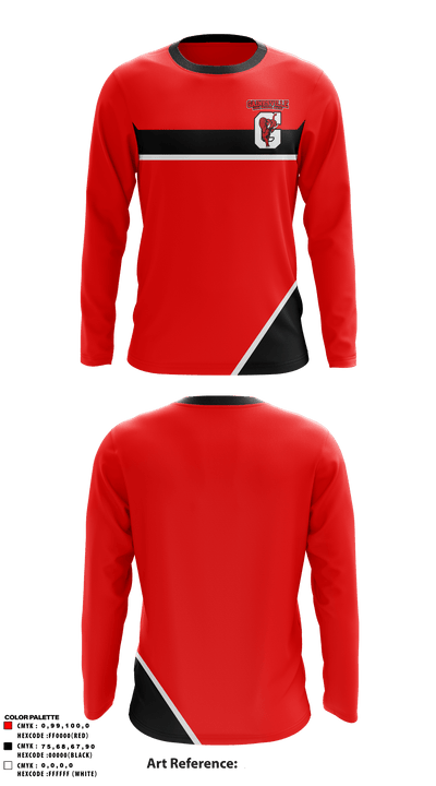 Gainesville High School Band 54267980 Long Sleeve Performance Shirt - 1