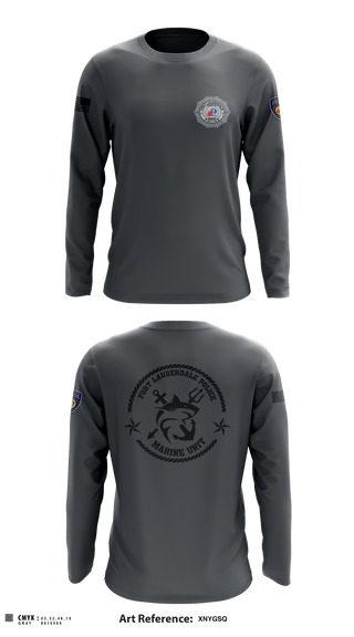 Long Sleeve Performance Shirt, Fort Lauderdale Police Department Marine Unit, Police, Teamtime, Team time, sublimation, custom sports apparel, team uniforms, spirit wear, spiritwear, sports uniforms, custom shirts, team store, custom team store, fundraiser sports, apparel fundraiser