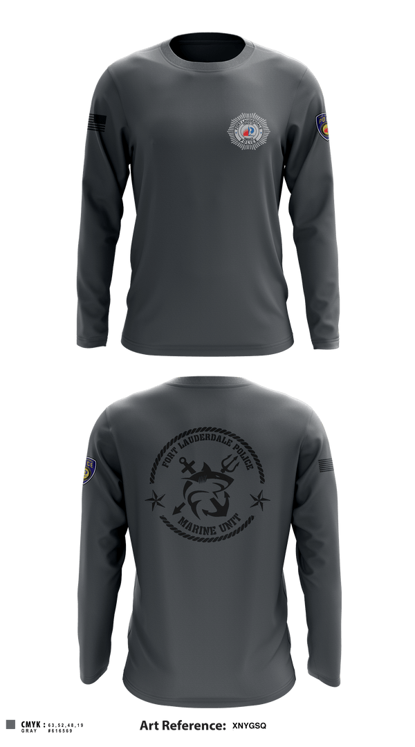 Long Sleeve Performance Shirt, Fort Lauderdale Police Department Marine Unit, Police, Teamtime, Team time, sublimation, custom sports apparel, team uniforms, spirit wear, spiritwear, sports uniforms, custom shirts, team store, custom team store, fundraiser sports, apparel fundraiser