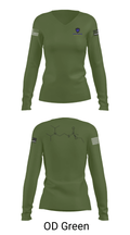 792nd Chemical Company 62640227 Women's Long Sleeve V-neck Shirt - 40