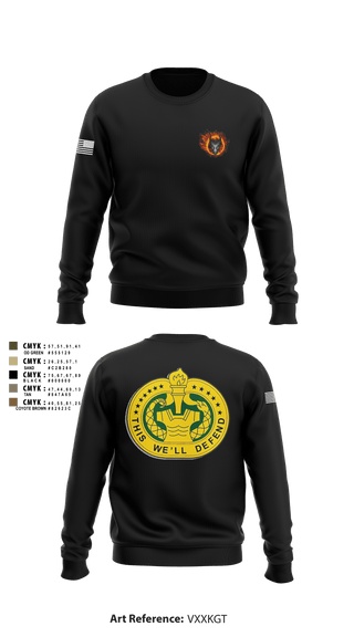 Crew Neck Sweatshirt, , Army, Teamtime, Team time, sublimation, custom sports apparel, team uniforms, spirit wear, spiritwear, sports uniforms, custom shirts, team store, custom team store, fundraiser sports, apparel fundraiser