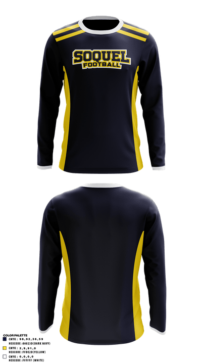 Soquel High School Football 13320903 Long Sleeve Performance Shirt - 1