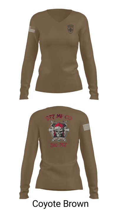 3/977 MP CO PL 28887124 Women's Long Sleeve V-neck Shirt - 37