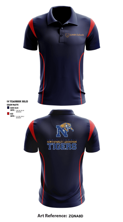 Northwest Lutheran School 18770561 Short Sleeve Performance Polo - 1
