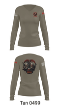 B/62D ESB 64336384 Women's Long Sleeve V-neck Shirt - 41