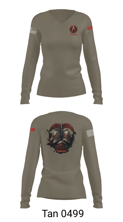 B/62D ESB 64336384 Women's Long Sleeve V-neck Shirt - 41