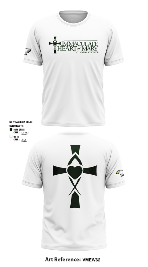 Short Sleeve Performance Shirt, Immaculate Heart Of Mary School, Spirit Store, Teamtime, Team time, sublimation, custom sports apparel, team uniforms, spirit wear, spiritwear, sports uniforms, custom shirts, team store, custom team store, fundraiser sports, apparel fundraiser