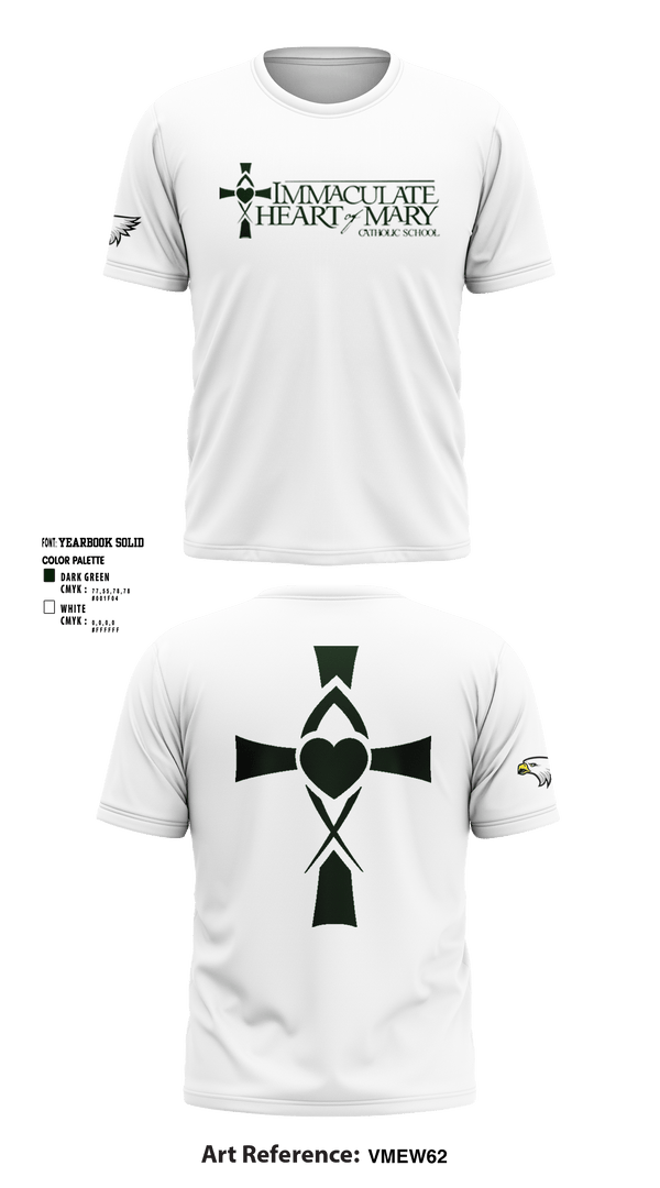 Short Sleeve Performance Shirt, Immaculate Heart Of Mary School, Spirit Store, Teamtime, Team time, sublimation, custom sports apparel, team uniforms, spirit wear, spiritwear, sports uniforms, custom shirts, team store, custom team store, fundraiser sports, apparel fundraiser