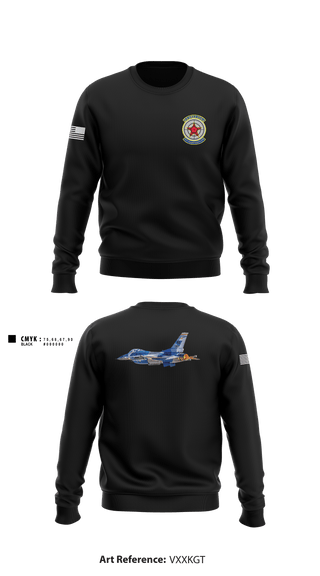 Crew Neck Sweatshirt, 64th aggressor squadron, Air Force, Teamtime, Team time, sublimation, custom sports apparel, team uniforms, spirit wear, spiritwear, sports uniforms, custom shirts, team store, custom team store, fundraiser sports, apparel fundraiser