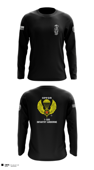 Long Sleeve Performance Shirt, B CO 1-509 IN, Army, Teamtime, Team time, sublimation, custom sports apparel, team uniforms, spirit wear, spiritwear, sports uniforms, custom shirts, team store, custom team store, fundraiser sports, apparel fundraiser
