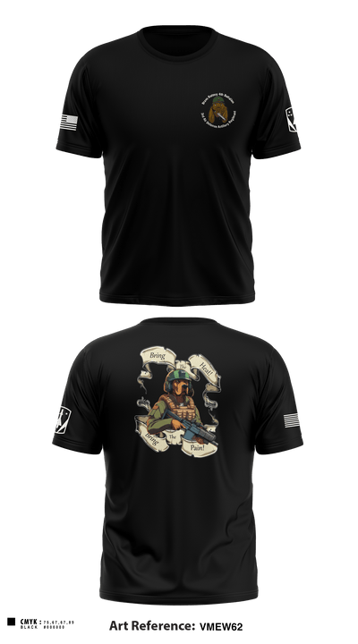 Bravo Battery, 4th Battalion, 3rd Air Defense Artillery Regiment 1115971 Short Sleeve Performance Shirt - 1