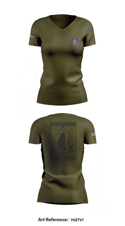 V1/1 23142041 Women's Long Sleeve V-neck Shirt - 92