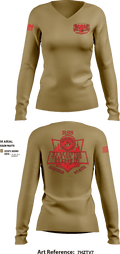 RSS EMPIRE STATE 18505980 Women's Long Sleeve V-neck Shirt - 3