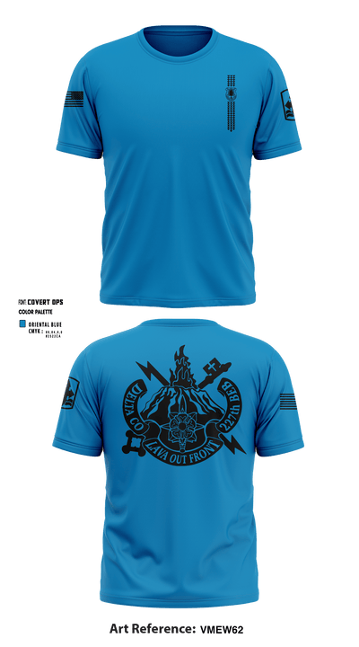 Company D (MI) 227 BEB, HIARNG 54401127 Short Sleeve Performance Shirt - 7