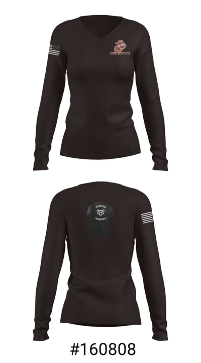RSS Merced 85178627 Women's Long Sleeve V-neck Shirt - 7
